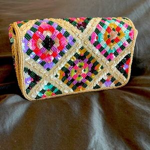 Anthropologie purse NWT gold chain